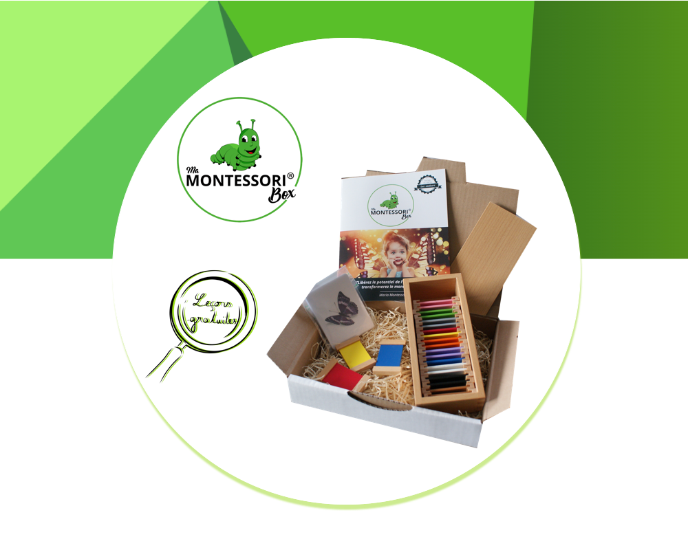 Leçons gratuites des boites de couleurs (en partenariat avec MaMontessoriBox) - sans le coffret